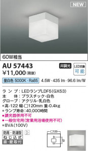 β Koizumi ߾ LEDɱɼ֥饱å AU57443