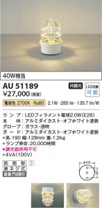 β Koizumi ߾ LEDɱ֥饱å AU51189