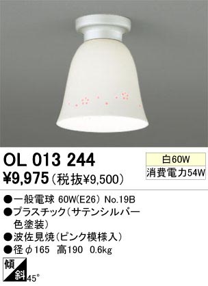 ODELIC �����ǥ�å� OL013244 OL013244 ������󥰥饤�� ��Ǯ�� �����ŵ�  �ץ饤�١���|�����|��ư���� ������󥰥饤�� ������ ��Ǯ��