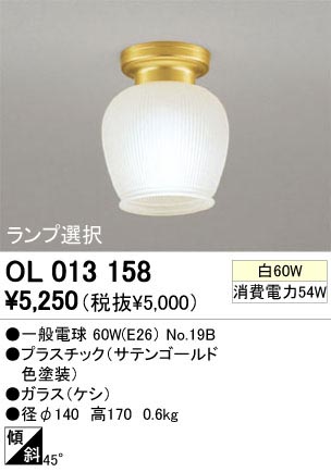 ODELIC �����ǥ�å� OL013158 OL013158 ������󥰥饤�� ��Ǯ�� �����ŵ�  �ץ饤�١���|�����|��ư���� ������󥰥饤�� ������ ��Ǯ��