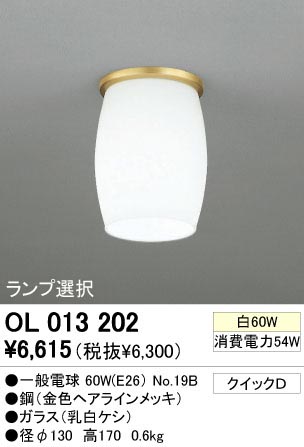 ODELIC �����ǥ�å� OL013202 OL013202 ������󥰥饤�� ��Ǯ�� �����ŵ�  �ץ饤�١���|��ư����|����� ������󥰥饤�� ������ ��Ǯ��