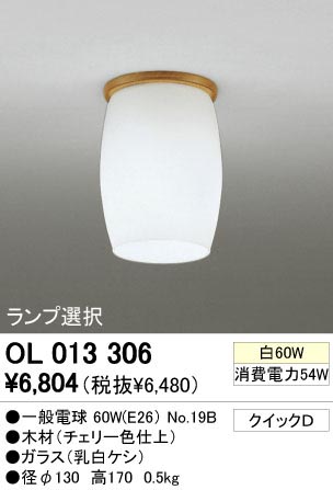 ODELIC �����ǥ�å� OL013306 OL013306 ������󥰥饤�� ��Ǯ�� �����ŵ�  �ץ饤�١���|��ư����|����� ������󥰥饤�� ������ ��Ǯ��