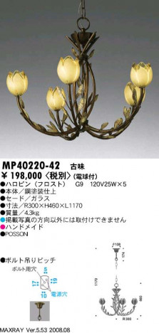 �ޥå����쥤��Maxray�������ǥꥢ����̣�ž塡�ϥ��ԥ�POSSONI��MP40220-42��