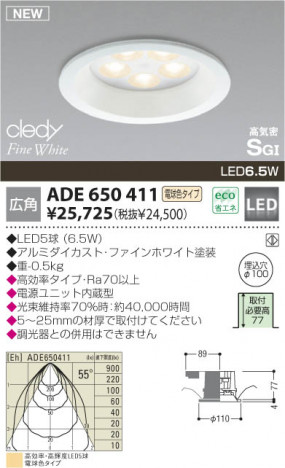 KOIZUMI �������� �������� LED�ⵤ̩SGI������饤�� ������饤�ȡ�����١����饤�ȴޤ�� LED���ŵ忧�����ס�  ADE650411