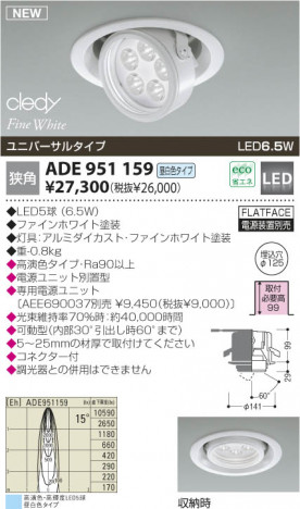 KOIZUMI �������� �������� LED��˥С����������饤�� ������饤�ȡ�����١����饤�ȴޤ�� LED�����򿧥����ס�  ADE951159