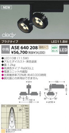 KOIZUMI �������� �������� LED���ݥåȥ饤�ȡʥץ饰�� ���ݥåȥ饤�� LED���ŵ忧�����ס�  ASE640208