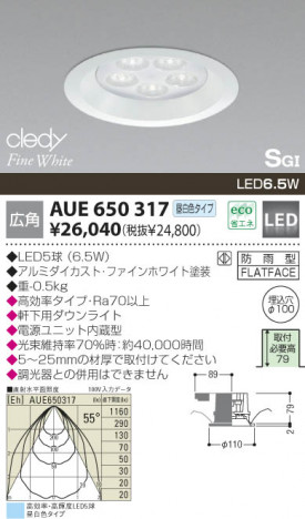 KOIZUMI �������� �������� LED����������饤�� �����ȥɥ��饤�� LED�����򿧥����ס�  AUE650317