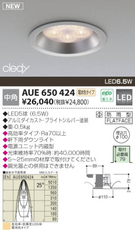 KOIZUMI �������� �������� LED������SGI������饤�� �����ȥɥ��饤�� LED���ŵ忧�����ס�  AUE650424