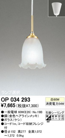 ODELIC ǥå OP034293 OP034293 ڥȥ饤 Ǯ ŵ  ѥ֥å|ư ڥȥ饤  Ǯ 60W