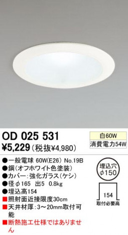 ODELIC �����ǥ�å� OD025531 OD025531 ������饤�� ��Ǯ�� �����ŵ�  ����¾ ������饤�� �ͷ��ʰ��̷���