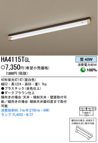 �ѥʥ��˥å��Ź� PANASONIC ������󥰥饤�� HA4115TGL ���������Ϣ ������󥰥饤�� 161��170