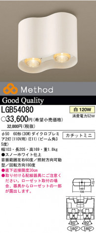 �ѥʥ��˥å��Ź� PANASONIC ������󥰥饤�� LGB54080 ���������Ϣ ������󥰥饤�� 361��370