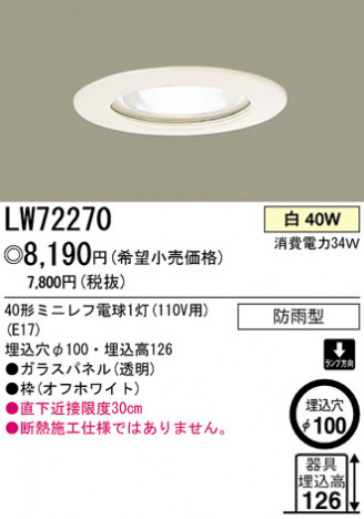 �ѥʥ��˥å��Ź� PANASONIC ������饤�� LW72270 ���������Ϣ ������饤�� 581��590