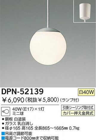 DAIKO �������� ����ŵ� ��Ǯ���ڥ����� DPN-52139 �ڥ�����