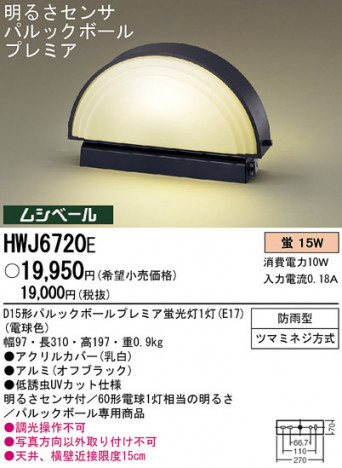 Panasonic �����ȥɥ� HWJ6720E �ᥤ��̿�