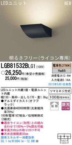 Panasonic LED �֥饱�å� LGB81532BLG1 �ᥤ��̿�