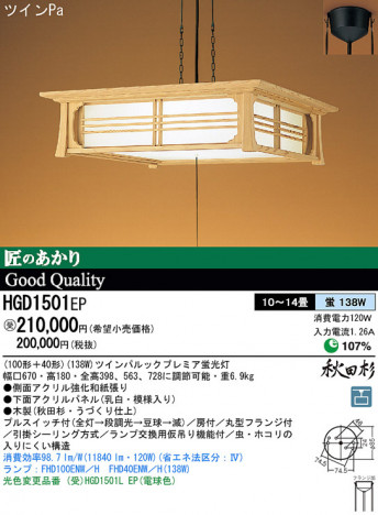 Panasonic �ڥ����� �������� HGD1501EP �ᥤ��̿�