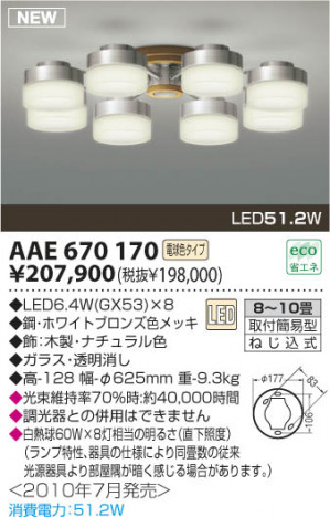 �������߾��� KOIZUMI LED�����ǥꥢ AAE670170 �����ǥꥢ LED���ŵ忧�����ס� LED���� koizumi aae670170