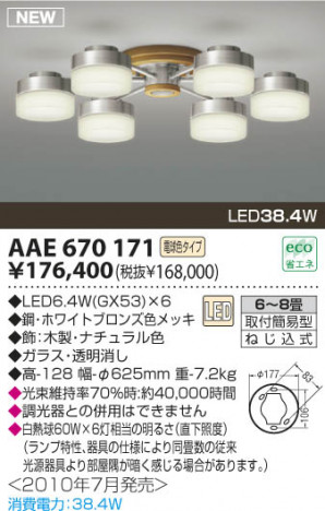 �������߾��� KOIZUMI LED�����ǥꥢ AAE670171 �����ǥꥢ LED���ŵ忧�����ס� LED���� koizumi aae670171
