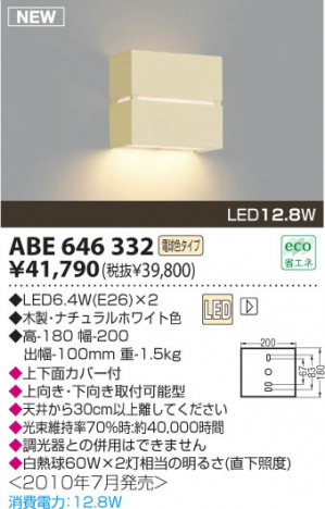 �������߾��� KOIZUMI LED�֥饱�å� ABE646332 �֥饱�å� LED���ŵ忧�����ס� LED���� koizumi abe646332