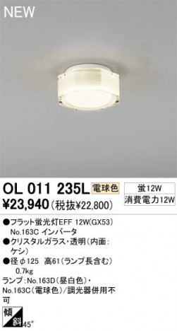 ODELIC �����ǥ�å� ������󥰥饤�� OL011235L �ŵ忧 �ե�åȷָ���EFF odelic ol011235l