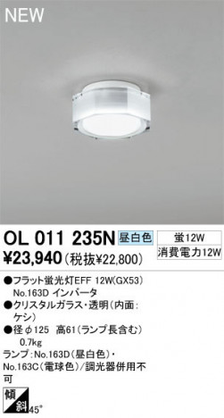 ODELIC �����ǥ�å� ������󥰥饤�� OL011235N ���� �ե�åȷָ���EFF odelic ol011235n