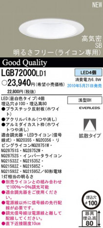 PANASONIC LGB72000LD1