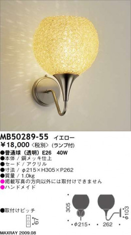 �ޥå����쥤 MAXRAY �֥饱�å� MB50289-55