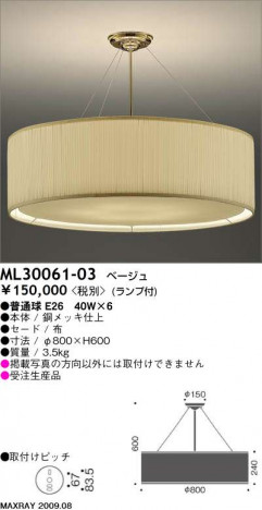 �ޥå����쥤 MAXRAY ������� ML30061-03