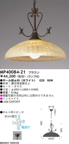 �ޥå����쥤 MAXRAY �ڥ����� MP40084-21