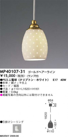 �ޥå����쥤 MAXRAY �ڥ����� MP40107-31