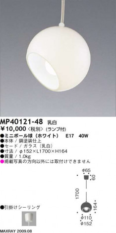 �ޥå����쥤 MAXRAY �ڥ����� MP40121-48