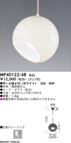 �ޥå����쥤 MAXRAY �ڥ����� MP40122-48