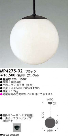 �ޥå����쥤 MAXRAY �ڥ����� MP4275-02