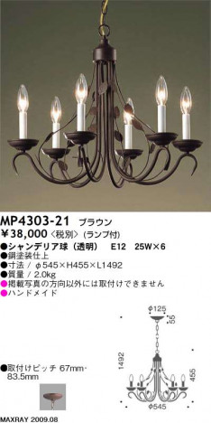 �ޥå����쥤 MAXRAY �����ǥꥢ MP4303-21