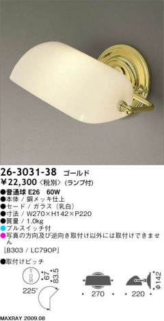 �ޥå����쥤 MAXRAY �֥饱�å� 26-3031-38