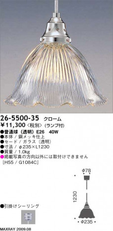 �ޥå����쥤 MAXRAY �ڥ����� 26-5500-35