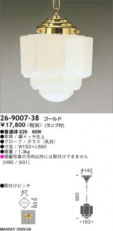 �ޥå����쥤 MAXRAY �ڥ����� 26-9007-38