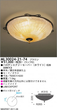 �ޥå����쥤 MAXRAY ������� ML30024-21-74