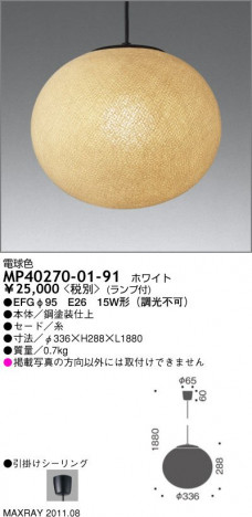 �ޥå����쥤 MAXRAY �ڥ����� MP40270-01-91