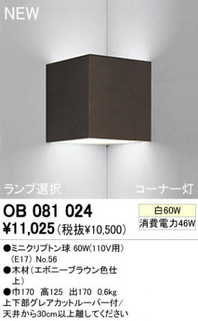 ODELIC �֥饱�å� OB081024