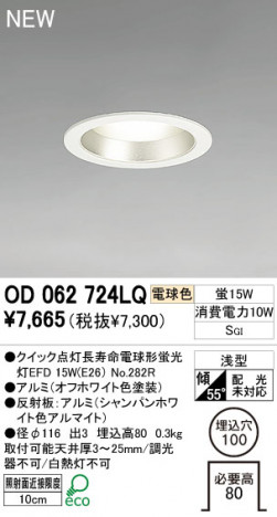 ODELIC ������饤�� OD062724LQ