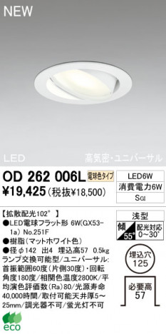 ODELIC LED ������饤�� OD262006L