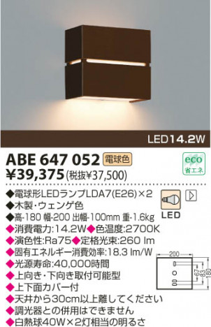 KOIZUMI LED�֥饱�å� ABE647052 �ᥤ��̿�