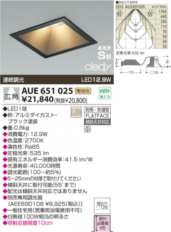 KOIZUMI LED �ɱ��ɼ����ⵤ̩������饤�� AUE651025 �ᥤ��̿�