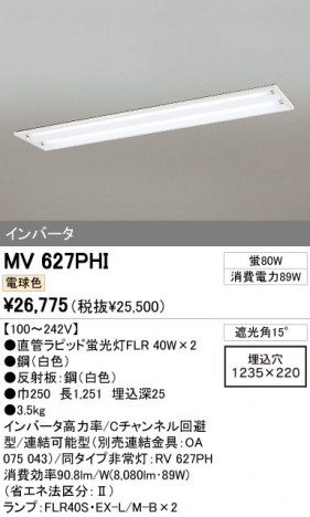 ODELIC �����ǥ�å� �١����饤�� MV627PHI �ᥤ��̿�