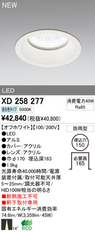 ODELIC ǥå LEDȥɥ 饤 XD258277 ᥤ̿