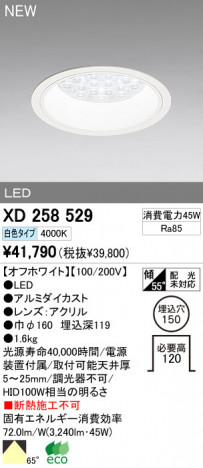 ODELIC �����ǥ�å� LED������饤�� XD258529 �ᥤ��̿�