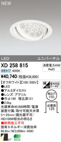 ODELIC ǥå LED饤 XD258815 ᥤ̿