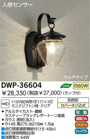 DAIKO DWP-36604 �ᥤ��̿�
